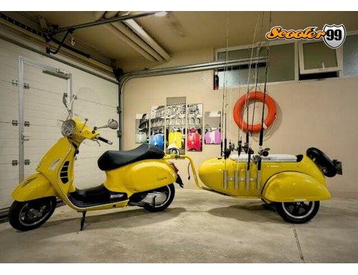 Trailer Kit for Vespa Yellow Fishing Edition